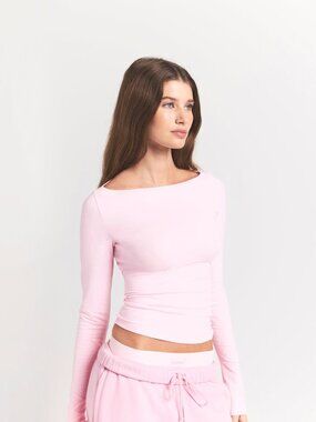 Baby Pink OFF THE SHOULDER TOP